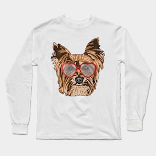 Rockstar Yorkie Long Sleeve T-Shirt